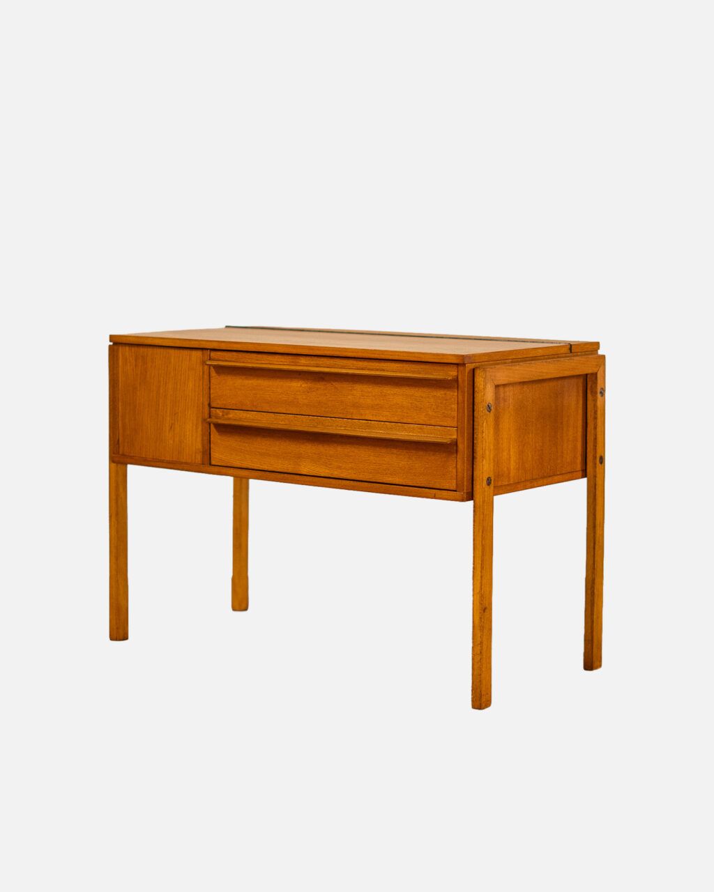 Mueble costurero largo vintage de Horn Moebel con compartimento extra